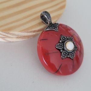 Enamel & Metal Pendant